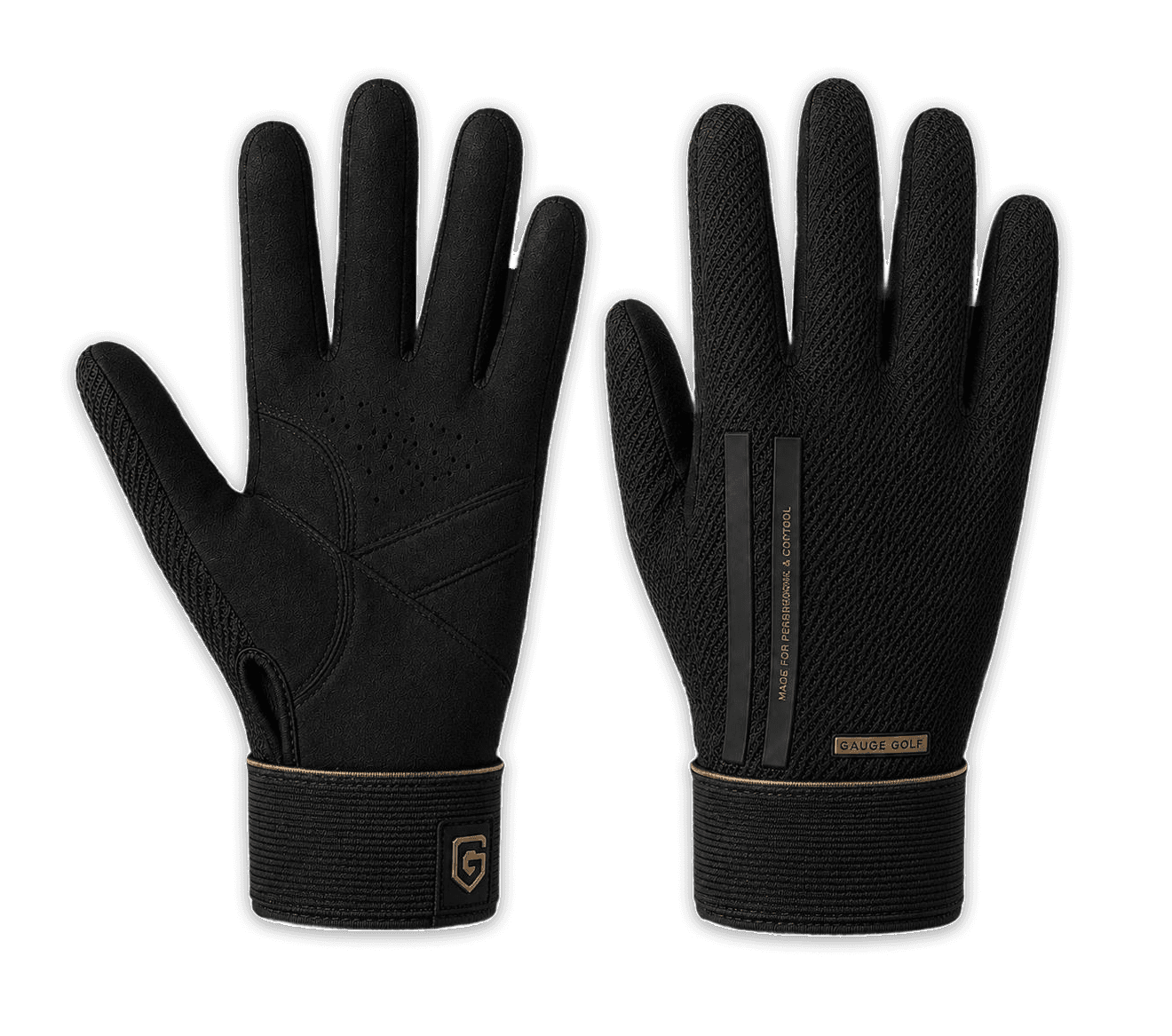 Gauge Golf glove — wrist stability, grip pattern, microfiber construction